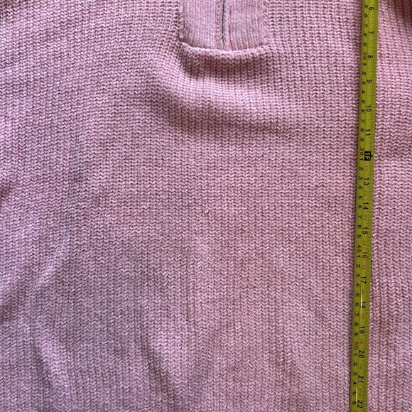 Simply Southern Quarter Zip Sweater Pullover ~ Candy Pink Size XL - Picture 6 of 9